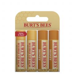 Burt's Bee Beeswax & Honey Quad Pack
